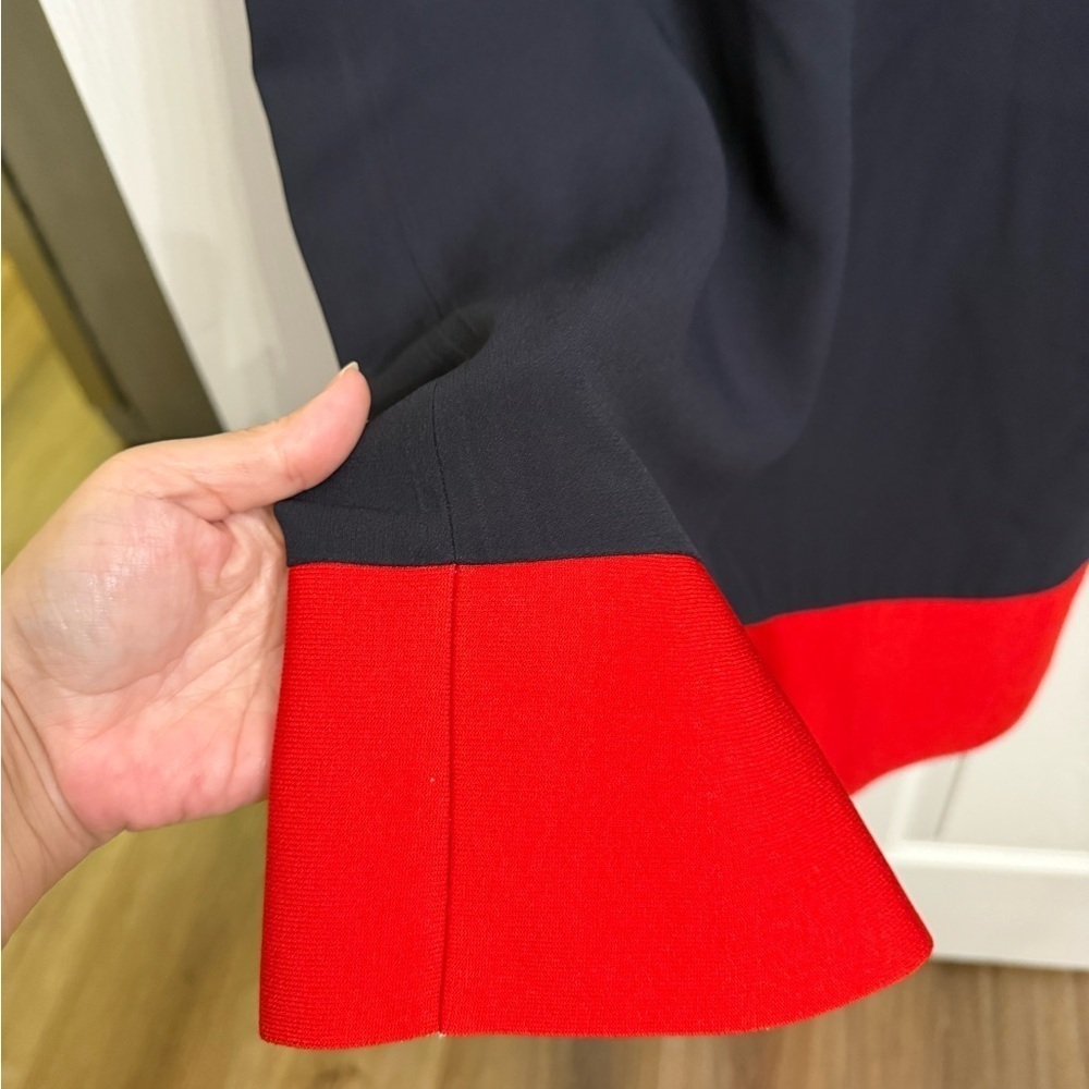 Mulberry Dress UK 6 US 2 | Navy Red Floral Appliqué Sleeveless Made in England - Picture 3 of 5